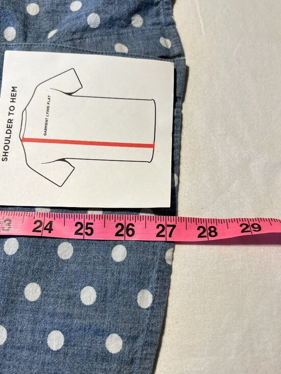 Tommy Hilfiger 100% Cotton Polka Dot Button‑Down – Women’s XXL | Quiet Luxury - Picture 8 of 10